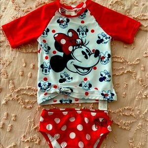 Disney Minnie Mouse two piece swimsuit